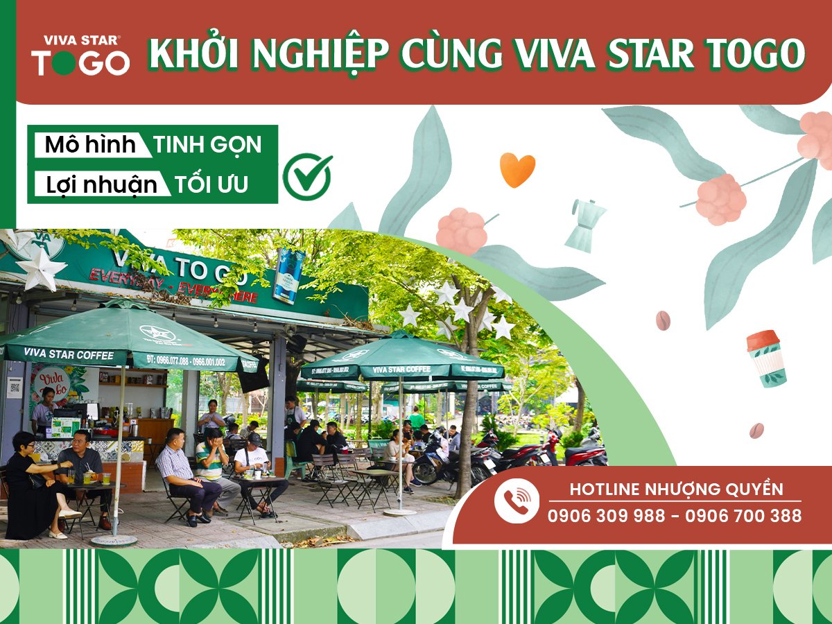 You are currently viewing NHƯỢNG QUYỀN THƯƠNG HIỆU CÀ PHÊ VIVA TO GO: VỐN THẤP, LỢI NHUẬN CAO