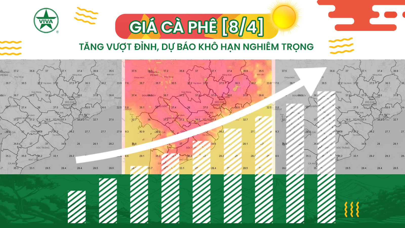 Read more about the article [Tin 8/4] GIÁ CÀ PHÊ TĂNG MẠNH, DỰ BÁO KHÔ HẠN TẠI TÂY NGUYÊN